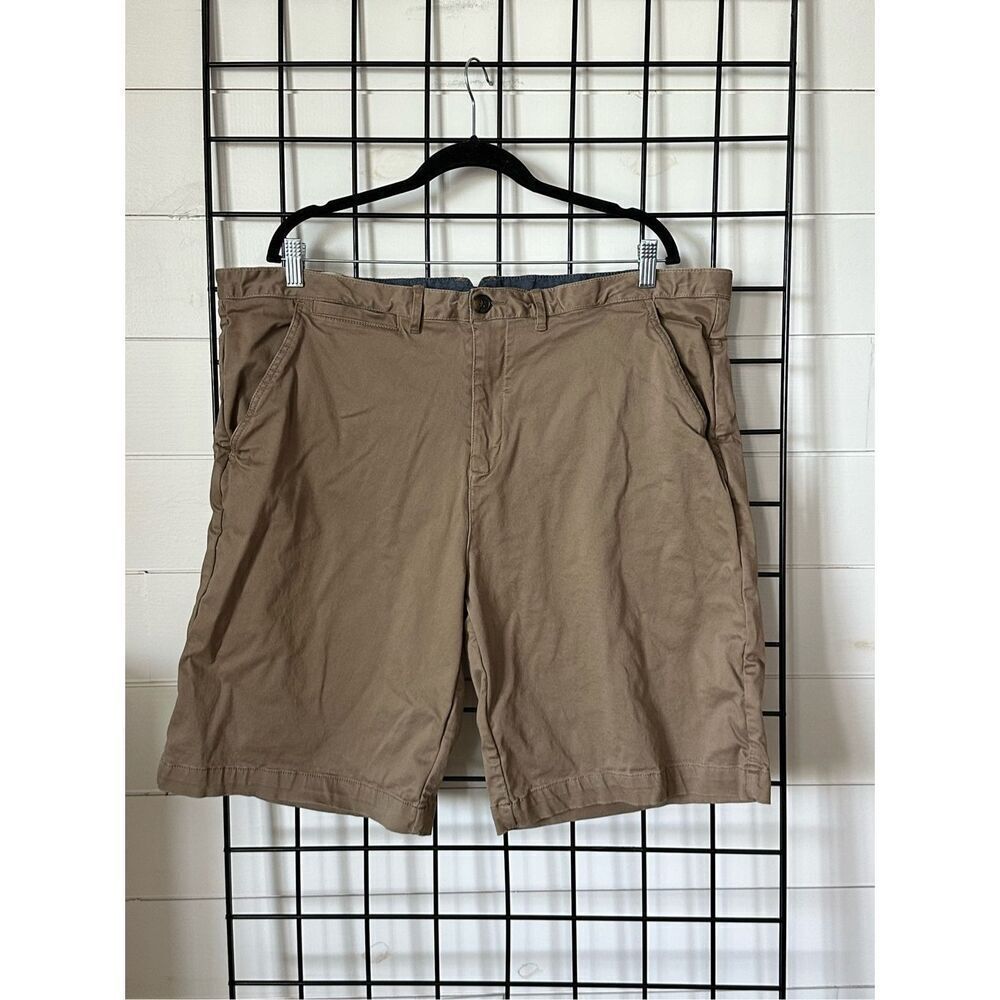Jachs Flat Front Cotton Blend Bermuda Shorts Men’s‎ 42 Dark Tan Preppy